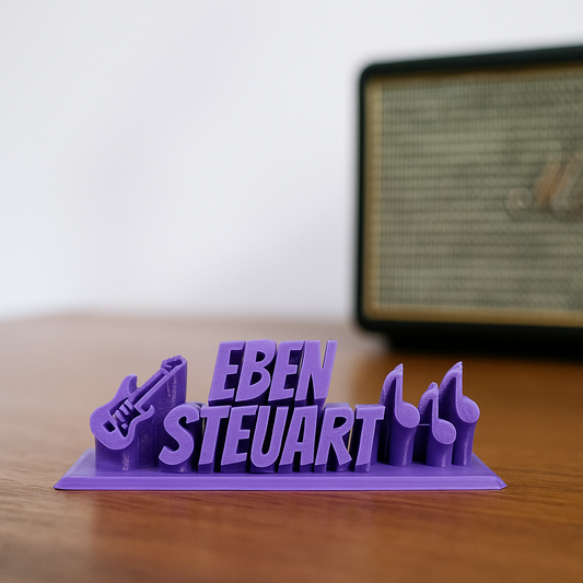 3D Name Plate - 2 Emojis
