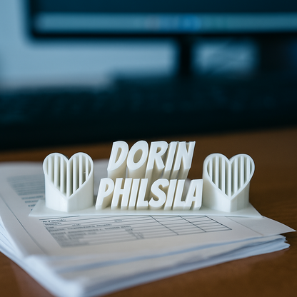 3D Name Tag Plate 2 Emojis